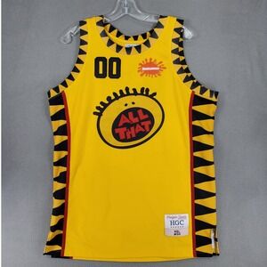Headgear Classics All That Basketball Jersey Mens L Yellow Kel 00 Nickelodeon